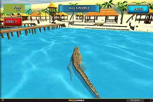 Crocodile Simulator Beach Hunt Game