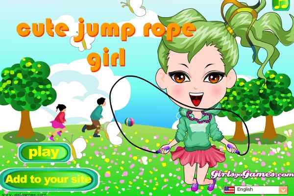 Play Online Cute JumpRope Girl Dress Up Game