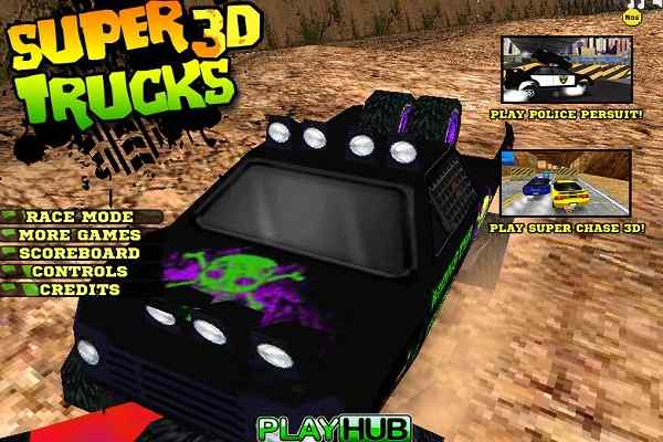 Play Online Super Trucks 3D Game