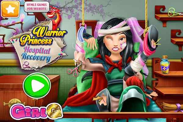 Play Online Warrior Princess Hospital Recovery Game