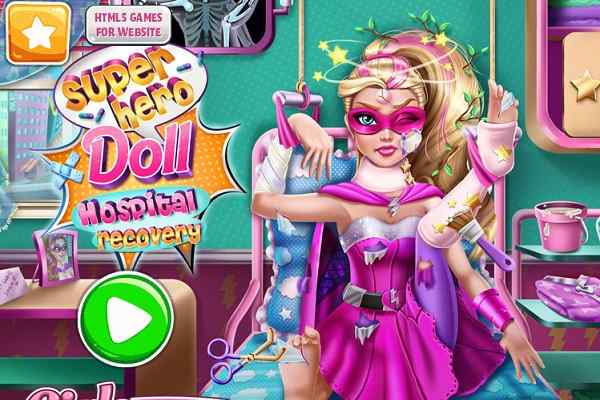 Play Online Superhero Doll Hospital Recovery Game