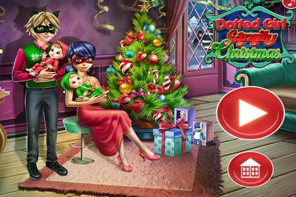 Dotted Girl Family Christmas
