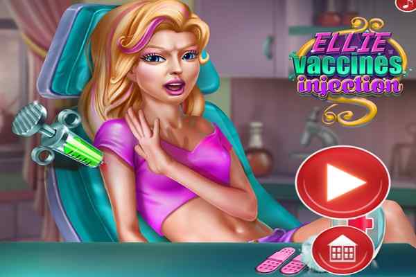 Play Online Ellie Vaccines Injection Game