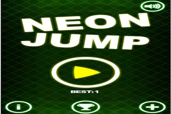 Play Online Neon Jump Game