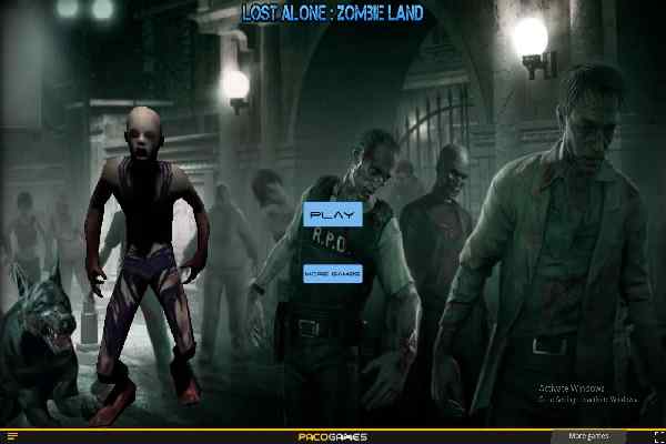 Play Online Lost Alone Zombie Land Game
