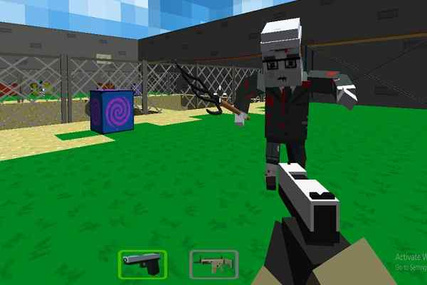 Play Online Cube Arena Zombie Warfare Game