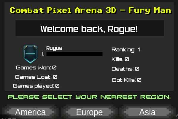 Combat Pixel Arena 3D Fury Man