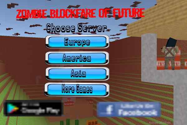 Play Online Zombie Blockfare of Future Game