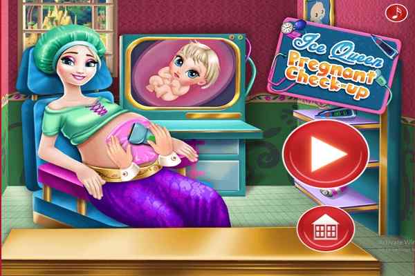 Play Online Ice Queen Pregnant Check Up H5 Game