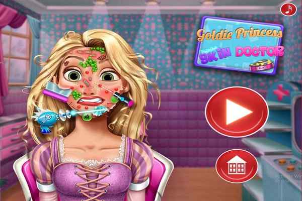 Play Online Goldie Princess Skin Doctor Game