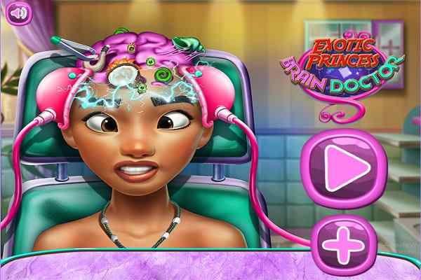 Play Online Exotic Princess Brain Doctor Game