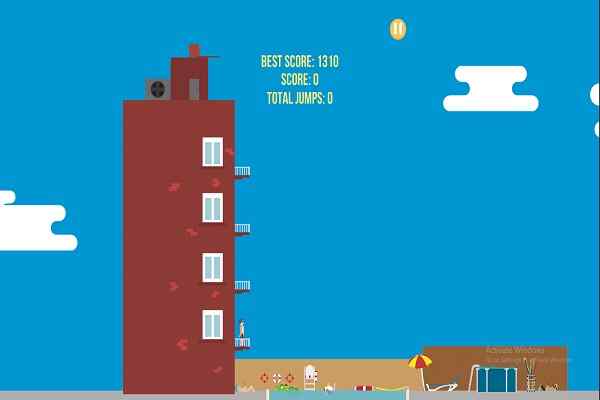 Play Online Balcony Diving Game