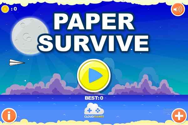 Play Online Paper Survive Game