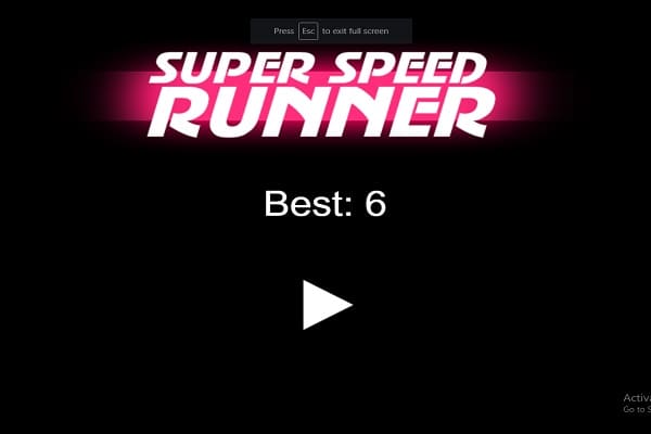 Super Speed Runner