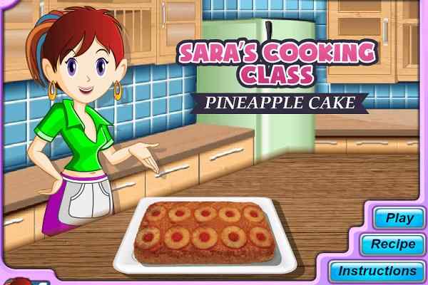 Play Online Sara's Pineapple Cake Game