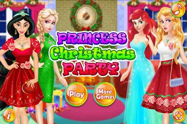 Play Online Princess Christmas Party Game