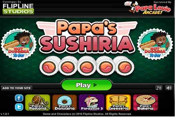 Play Online Papa's Sushiria Game